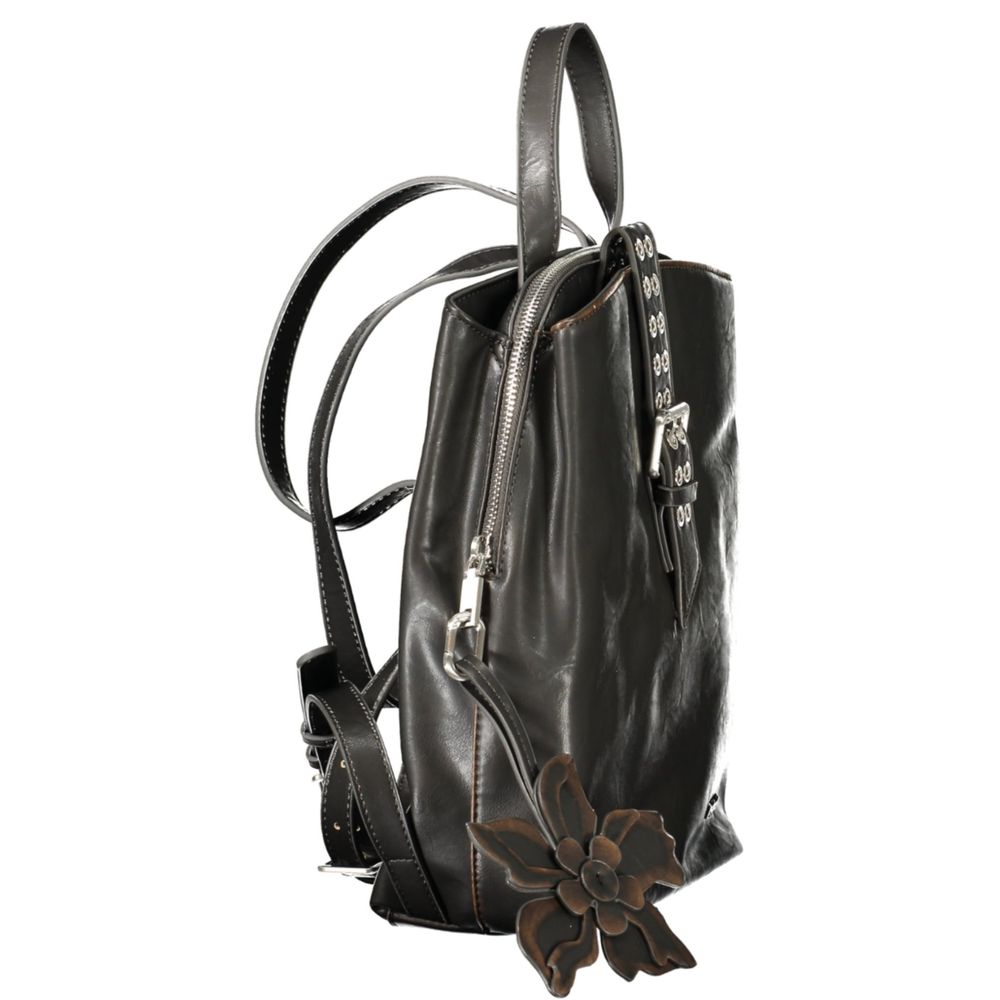 Desigual Black Polyurethane Women Backpack