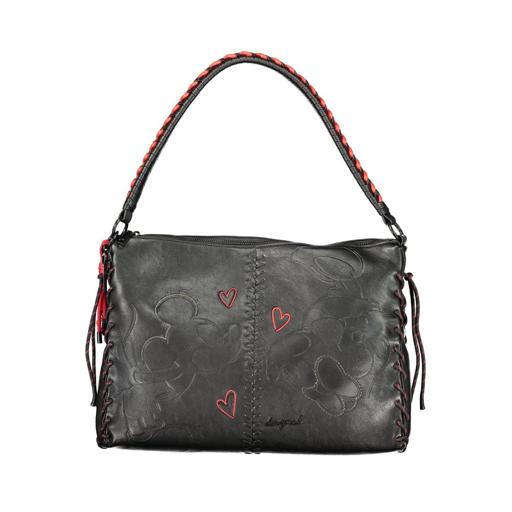 Desigual Nero Poliuretano Women Handbag