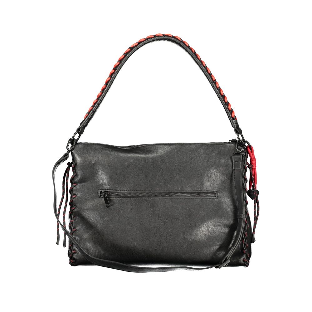 Desigual Nero Poliuretano Women Handbag