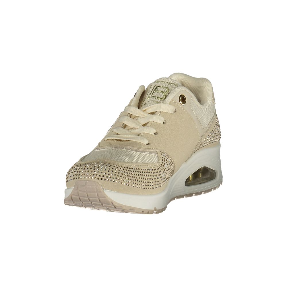 Laura Biagiotti Beige Polyurethane Women Sneaker