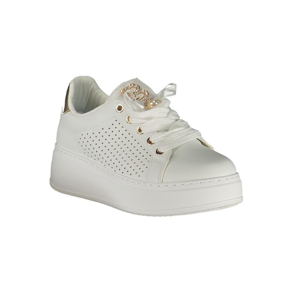 Laura Biagiotti Bianco Polyurethane Women Sneaker