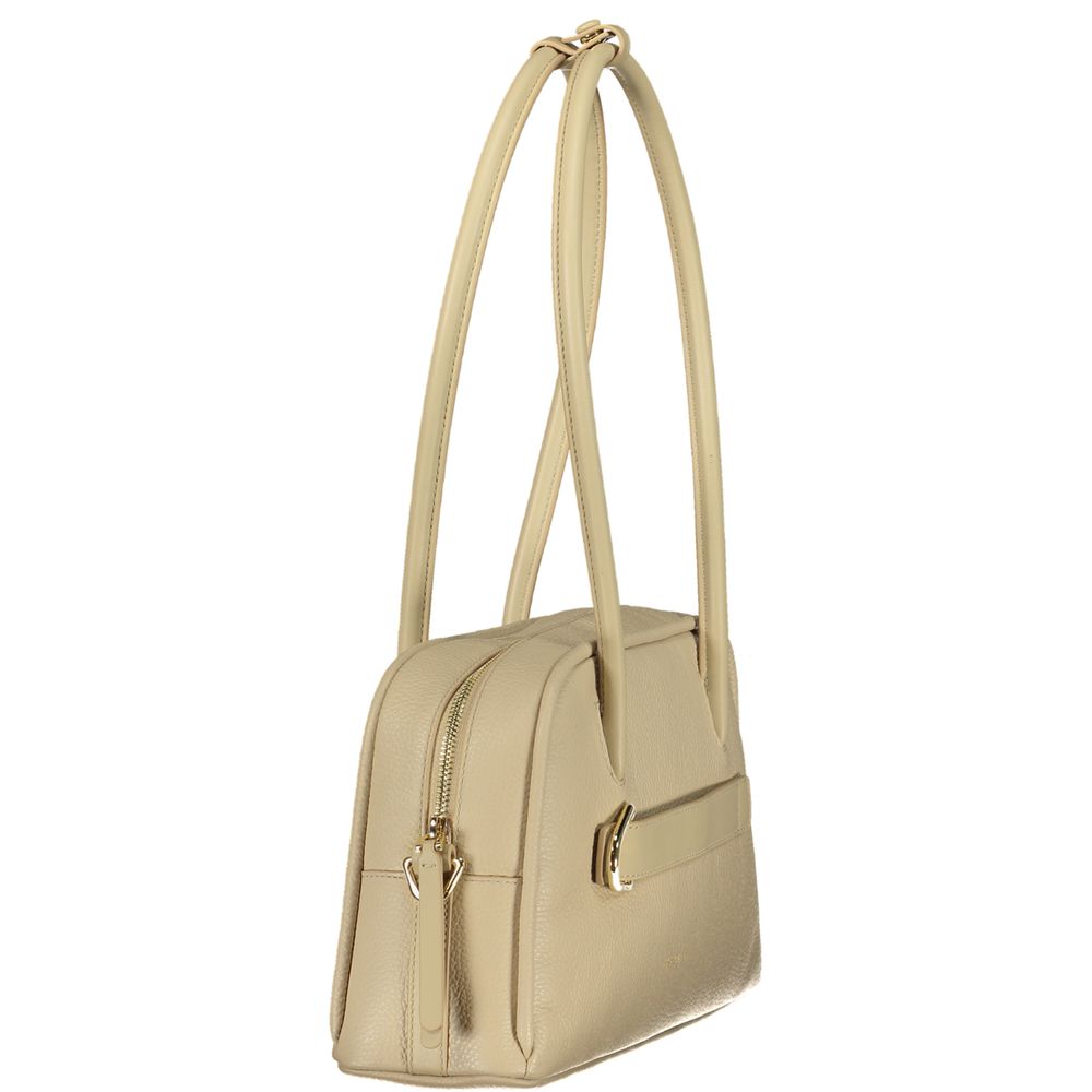 Coccinelle Beige Leather Women Handbag