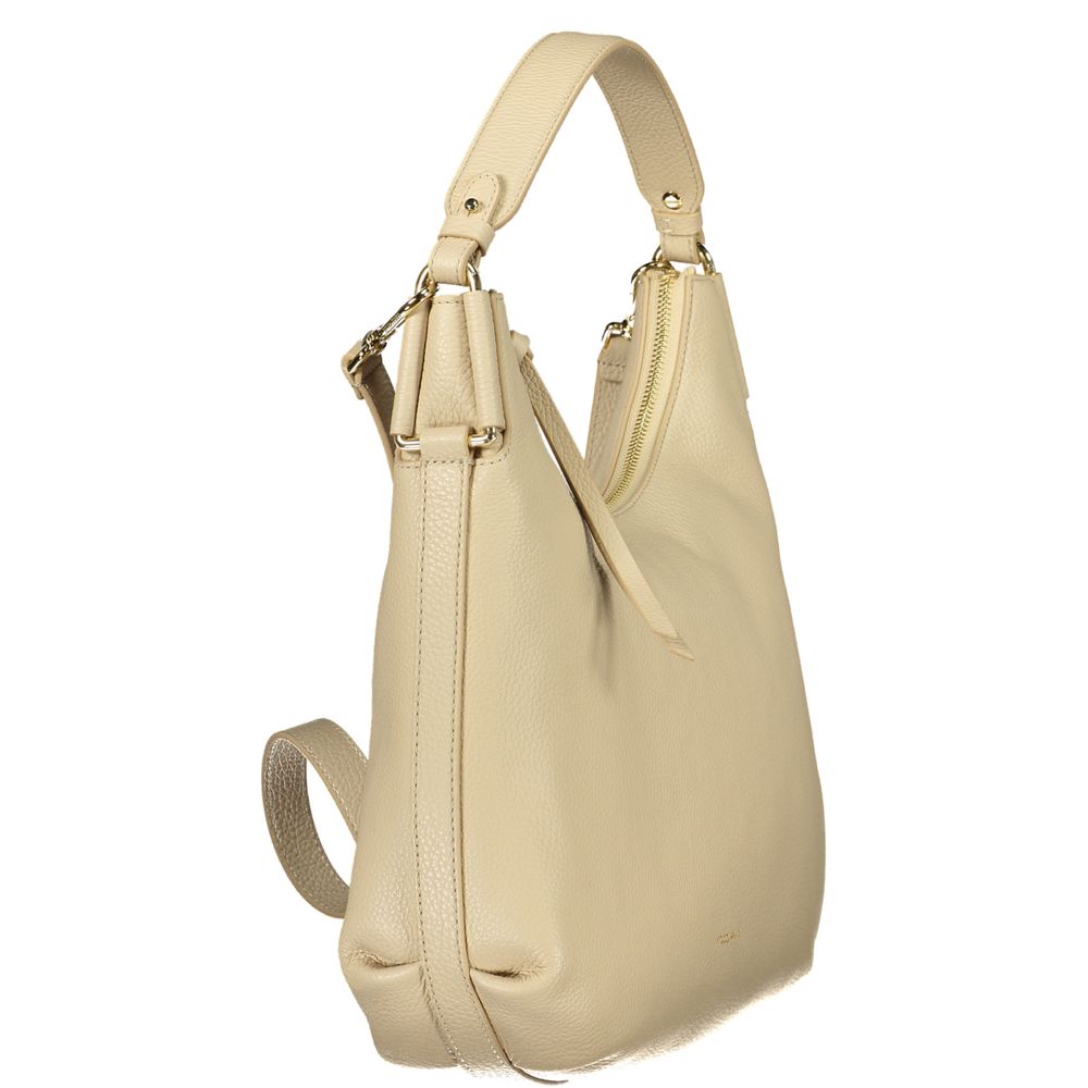 Coccinelle Beige Leather Women Handbag