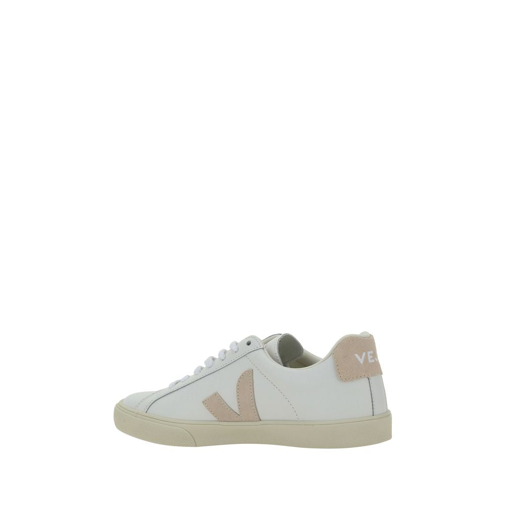 Veja White Calf Leather Bos Taurus Sneakers