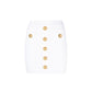 Balmain White Polyester Mini Skirt