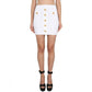 Balmain White Polyester Mini Skirt
