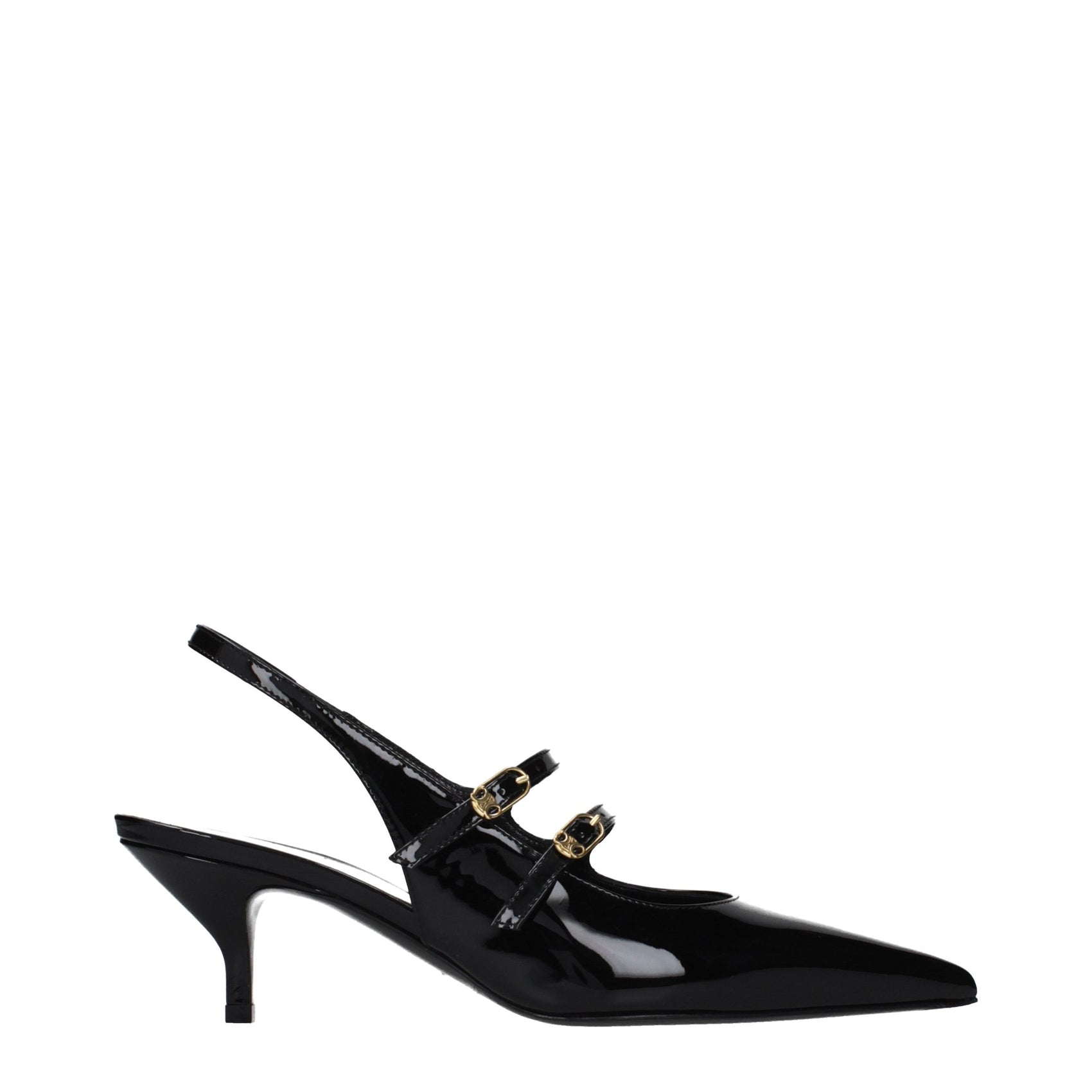 Celine Black Leather Sandals