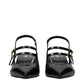 Celine Black Leather Sandals