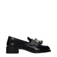 Prada Black Leather Slip-On Loafers