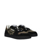 Versace Green Fabric Low Top Sneakers