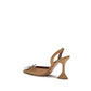 Amina Muaddi Brown Calf Leather Bos Taurus High Heel Pumps