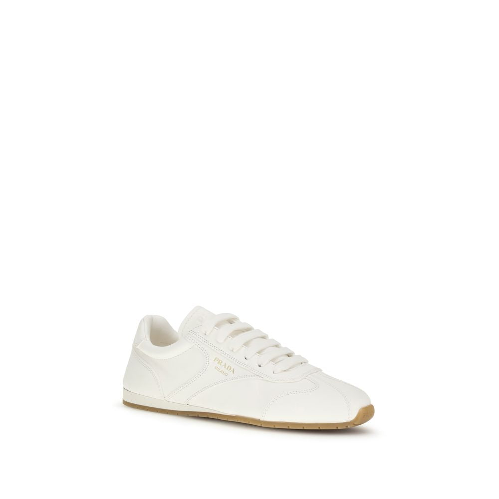 Prada Beige Lamb Ovis Aries Aries Low Top Sneakers