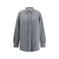 Miu Miu Gray Polyester Shirt