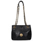 Versace Black Leather Shoulder Bag