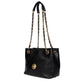 Versace Black Leather Shoulder Bag