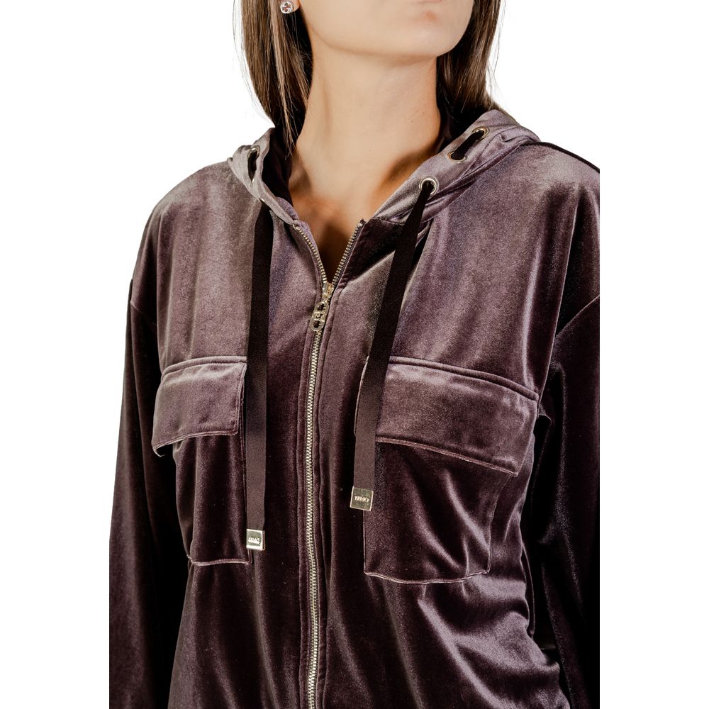 Liu Jo Brown Polyester Hoodie