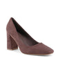 19V69 Italia Brown Fabric High Heel Pumps