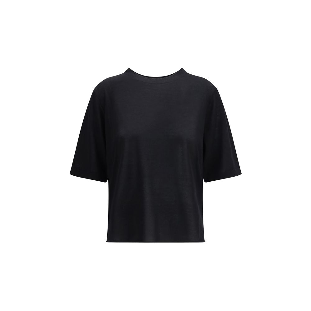 Loulou De Saison Black Cashmere T-Shirt