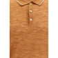 Brooksfield Orange Linen Polo Shirt
