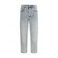 Brunello Cucinelli Blue Cotton Straight-Leg Jeans