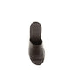 Brunello Cucinelli Brown Calf Leather Bos Taurus Platform Sandals