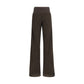 Rick Owens Brown Silk Casual Pants