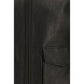 Saint Laurent Black Lamb Ovis Aries Aries Leather Jacket