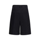 GCDS Black Cotton Bermuda Shorts