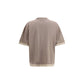 GCDS Brown Cotton T-Shirt