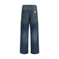 MM6 Blue Cotton Straight-Leg Jeans