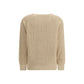 Saint Laurent Beige Cotton Sweatshirt