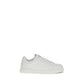 Dolce & Gabbana White Calf Leather Bos Taurus Low Top Sneakers