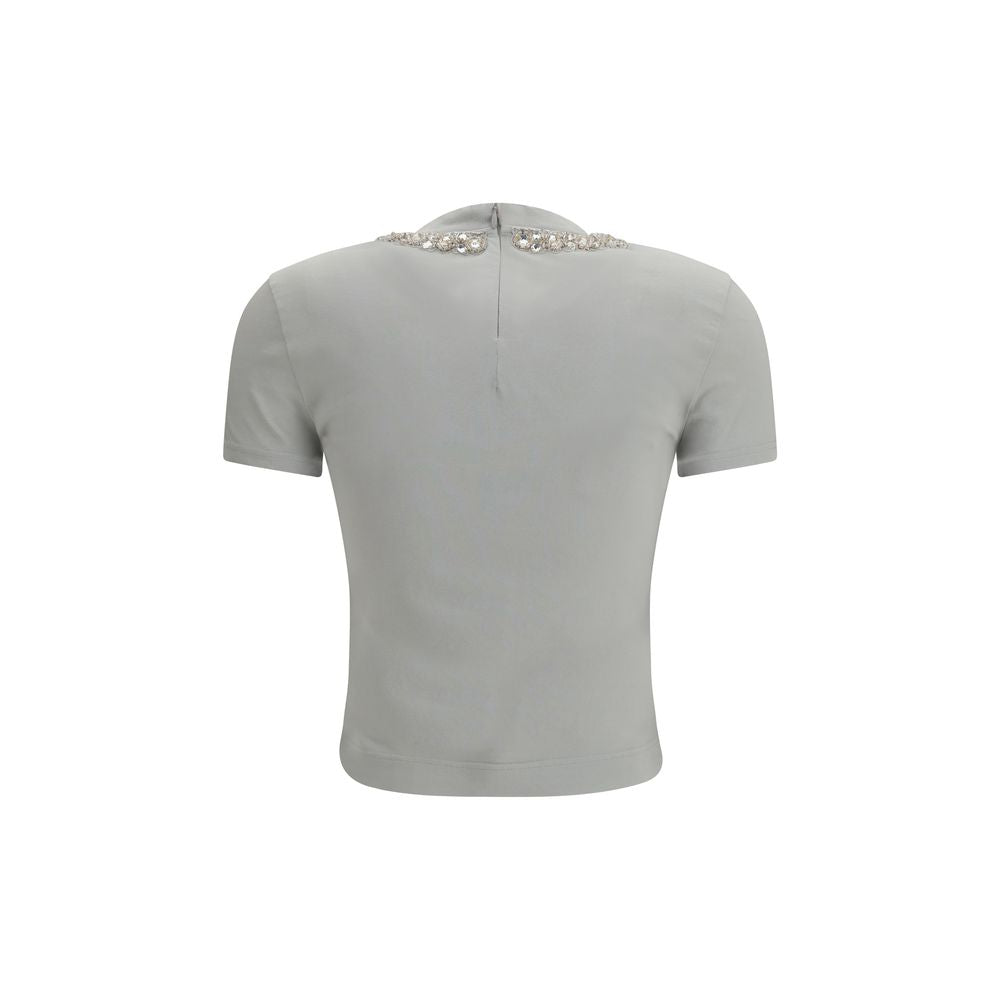 Dolce & Gabbana Gray Cotton T-Shirt