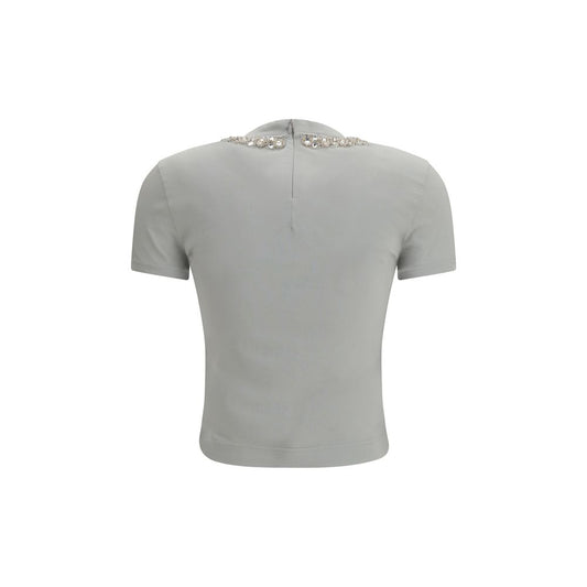 Dolce & Gabbana Gray Cotton T-Shirt