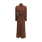 Alessandra Rich Brown Silk Casual Dress