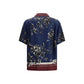 Dolce & Gabbana Blue Silk Pattern Shirt