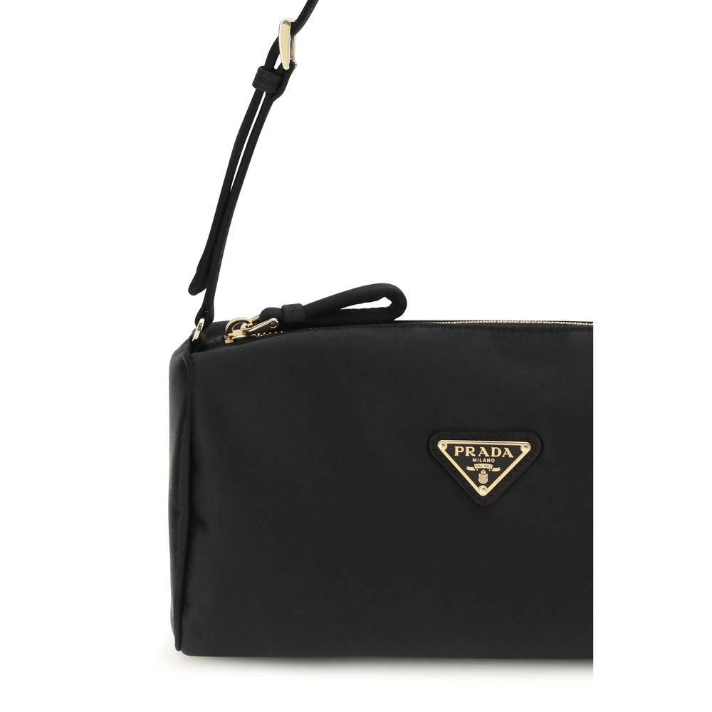 Prada Black Silk Shoulder Bag