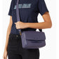 Emporio Armani Purple Bovine Leather Crossbody Bag
