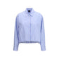 PINKO Blue Cotton Pattern Shirt
