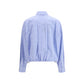 PINKO Blue Cotton Pattern Shirt