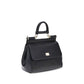 Dolce & Gabbana Black Calf Leather Bos Taurus Handbag