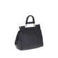 Dolce & Gabbana Black Calf Leather Bos Taurus Handbag