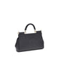 Dolce & Gabbana Black Calf Leather Bos Taurus Handbag