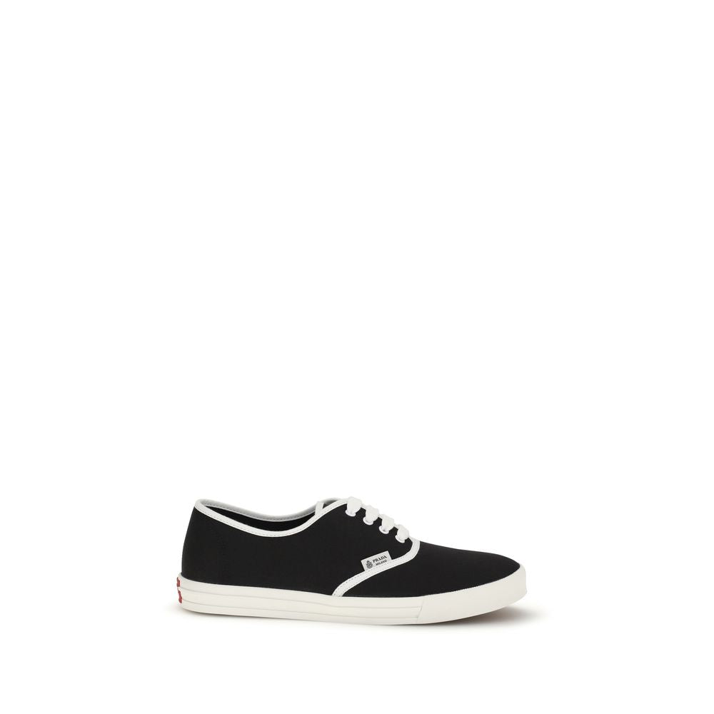 Prada Black Cotton Athletic Sneakers