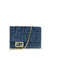 Fendi Blue Cotton Wallet