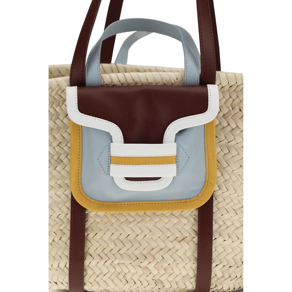 Pierre Hardy Beige Raffia Shoulder Bag