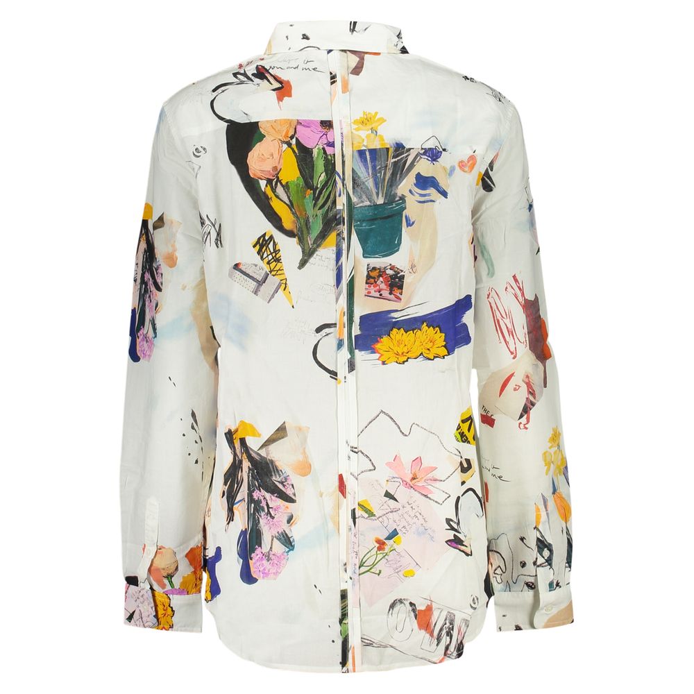 Desigual White Cotton Women Shirt