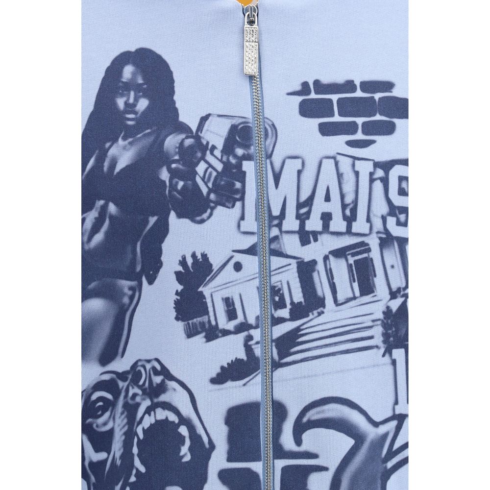 PDF Channel Blue Cotton Sweatshirt