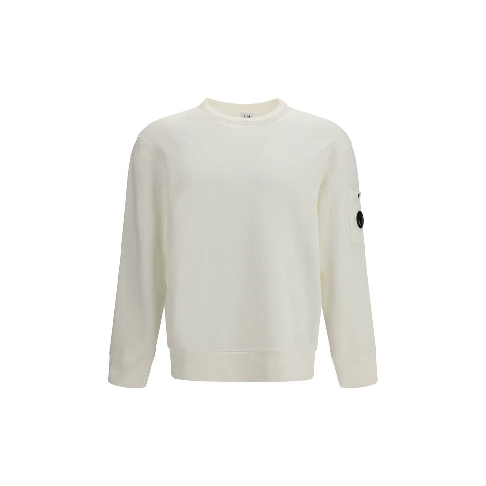 C.P. Company White Cotton Sweatshirt