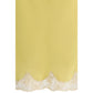 Saint Laurent Bicolor Silk Midi Skirt